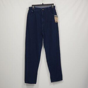 NWT  Vintage Lee  Relaxed Fit  Dark Wash Tapered Leg Jeans  Size 12M